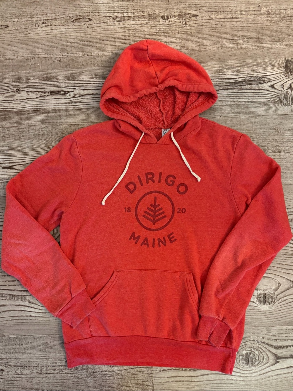 Maine Dirigo Alternative Apparel Hoodie - Red - Medium (fits like Small)